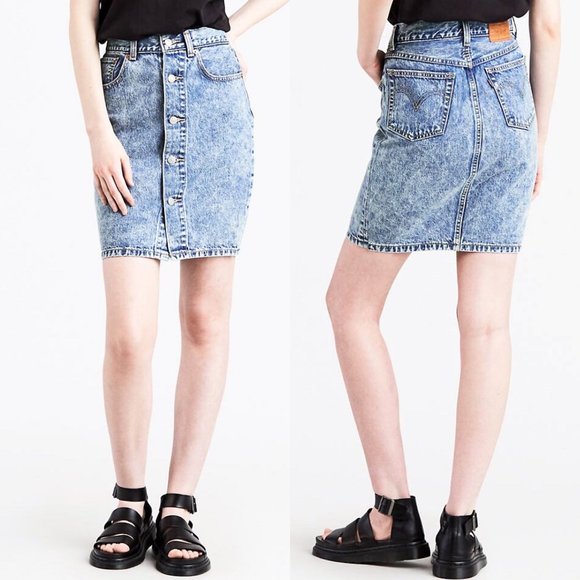 mom skirt levis